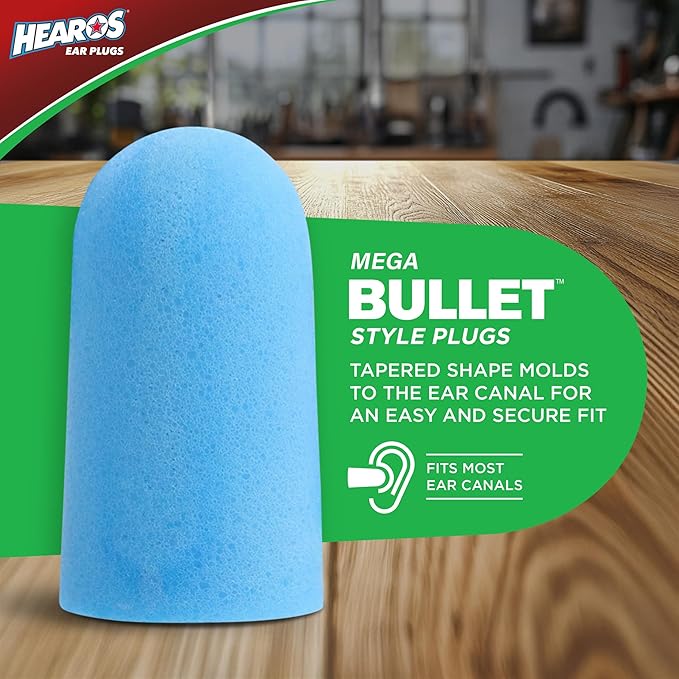 HEAROS Xtreme Protection Series Ear Plugs, Blue, 56 Pair