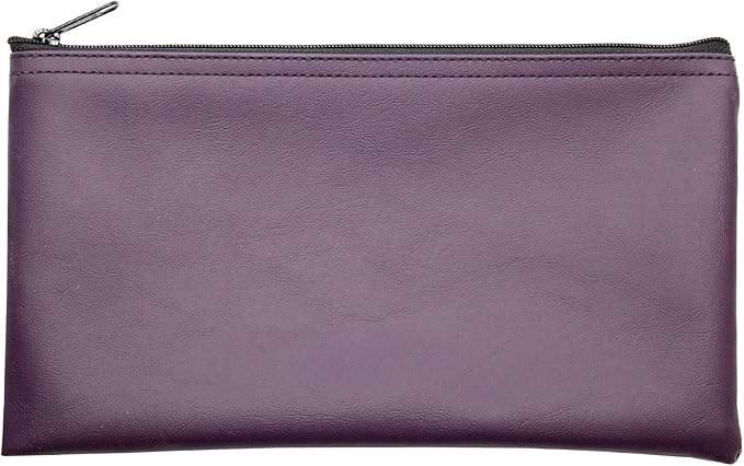Multi-Purpose Zipper Bag, Reusable, Travel Pouch, Lightweight, Makeup Organizer, 11 x 6 Inch (Purple)