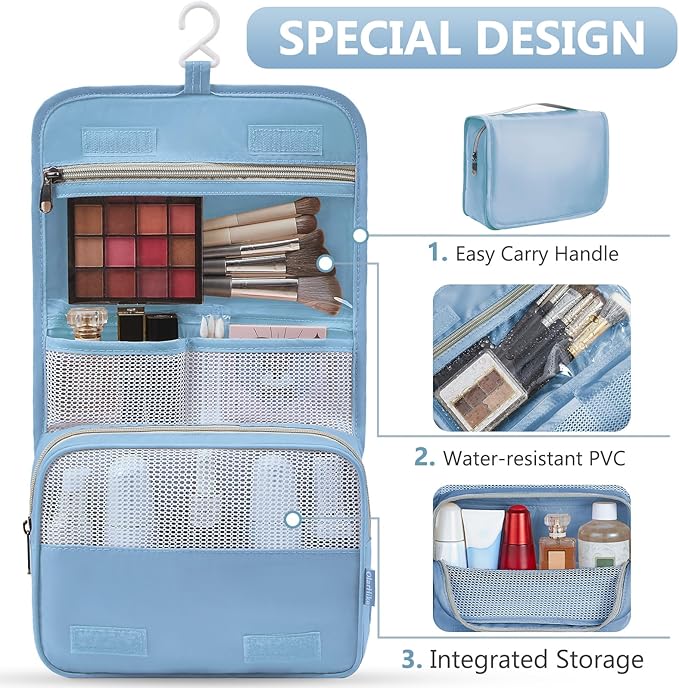 8 Set Packing Cubes for Travel, Gifts for Women Mom,Anti-Tearing Suitcase Organizer for Luggage with Shoe & Hanging Toiletry Bag,OlarHike Vacation Essentials & Accessories for Cruise Ship