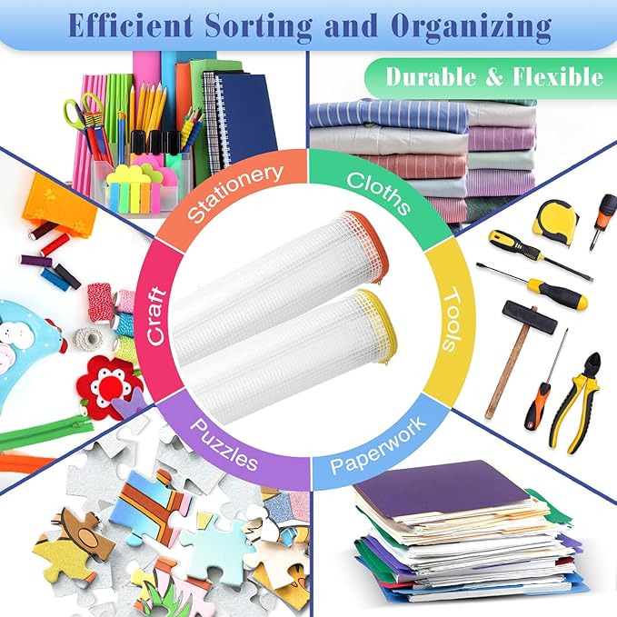 Jetec 32 Pcs Mesh Zipper Bags Toy Storage Bikini Organizer Bag Bolsas Para Guardar Trajes De Bano Waterproof Zipper Reusable Pouch Puzzle Multipurpose for Storage Office(Sweet Color,13 x 9.5 Inch)