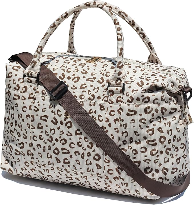 ESVAN Travel Tote Duffel Gym Bag,Weekender Overnight Carry-on Tote Crossbody Bag with Wet Pocket and Trolley Sleeve Upgraded