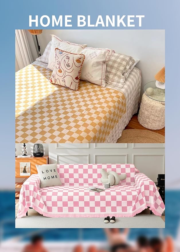 Antfuny Giant Beach Towel Blanket Autumn Outing Stuff for Women & Men Road Trip Camping Gear Ship Cruise Gear Must Haves Extra Large Airplane Accessories Travel Gadgets XXL Pink Plain Pattern