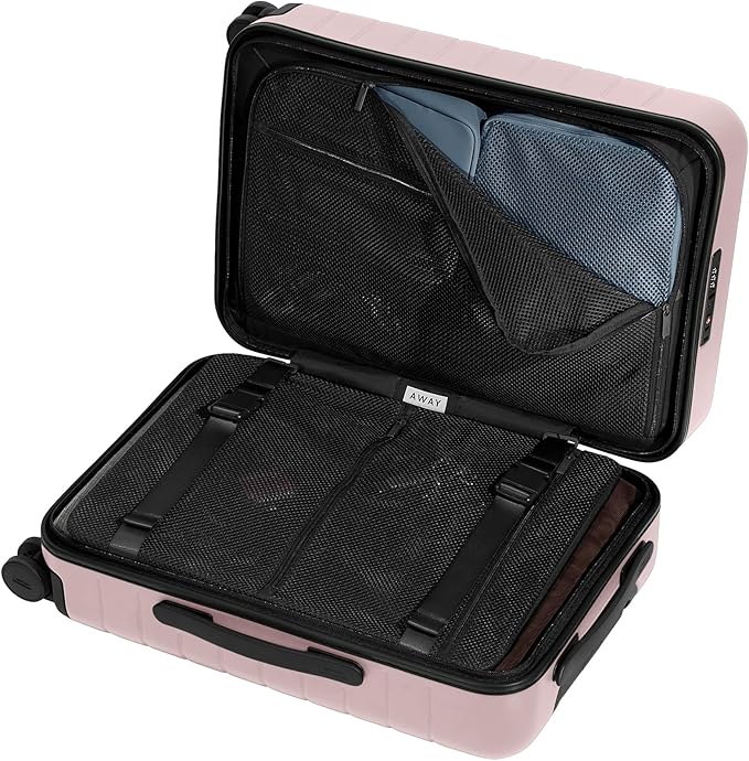Away Bigger Carry-On Luggage, Lightweight Hardside Large Suitcase with Spinner Wheels, TSA Lock, Airline Approved, Blush Pink