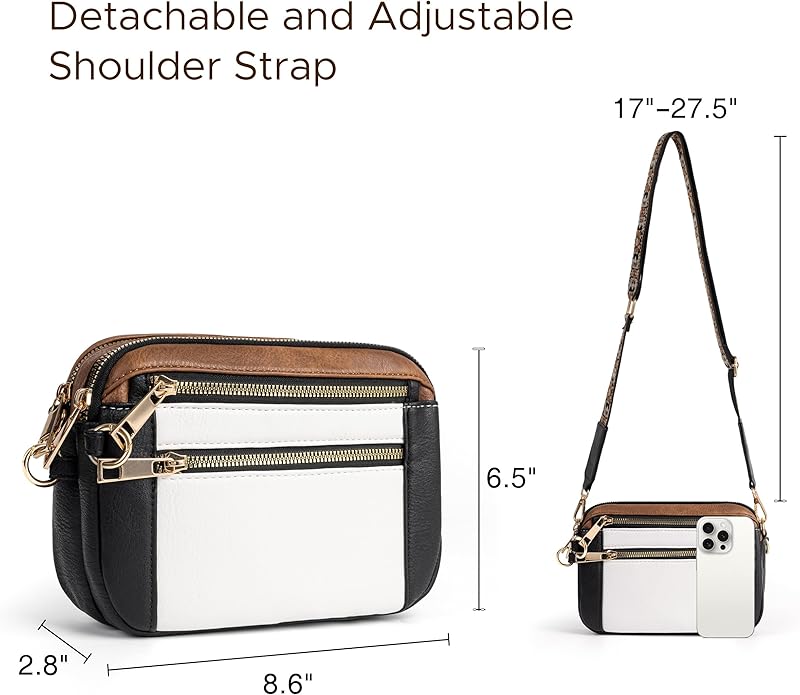 Anti Theft Crossbody Bag for Women, Slash-resistant RFID Blocking Travel Purses, Small Shoulder Bag Handbag