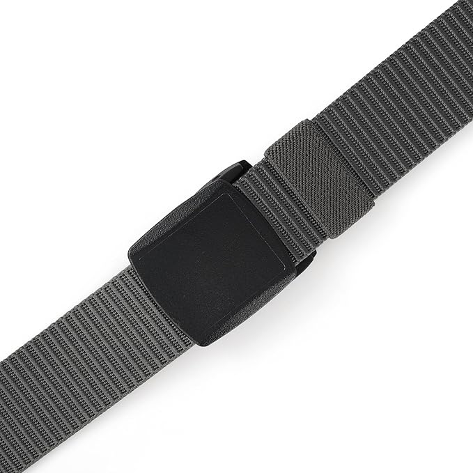 Mile High Life Nylon Web Belt Outdoor Military Belt With TSA Safe Plastic Buckle Belt