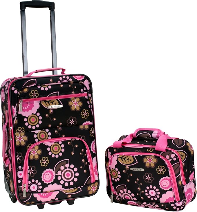 Rockland Fashion Softside Upright Luggage Set, Expandable, Pucci, 2-Piece (14/19)