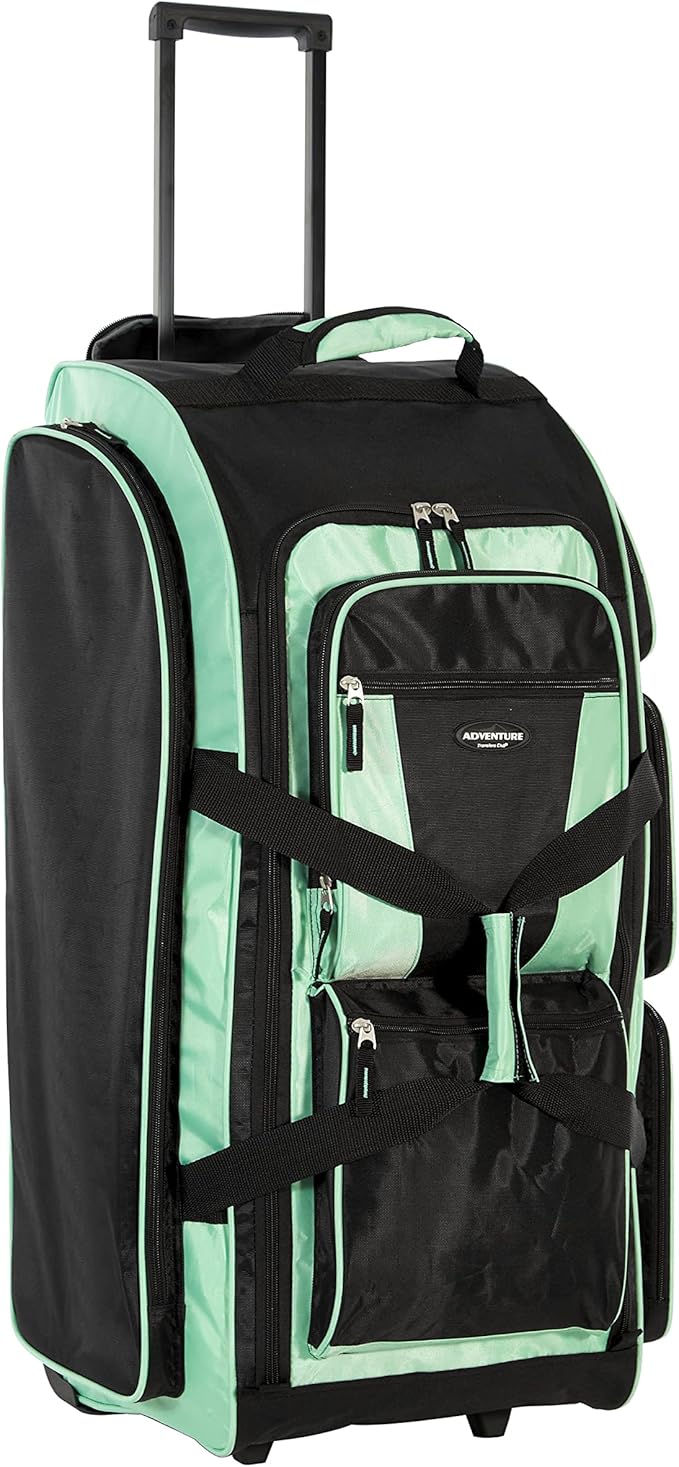 Travelers Club Xpedition 30 Inch Multi-Pocket Upright Rolling Duffel Bag