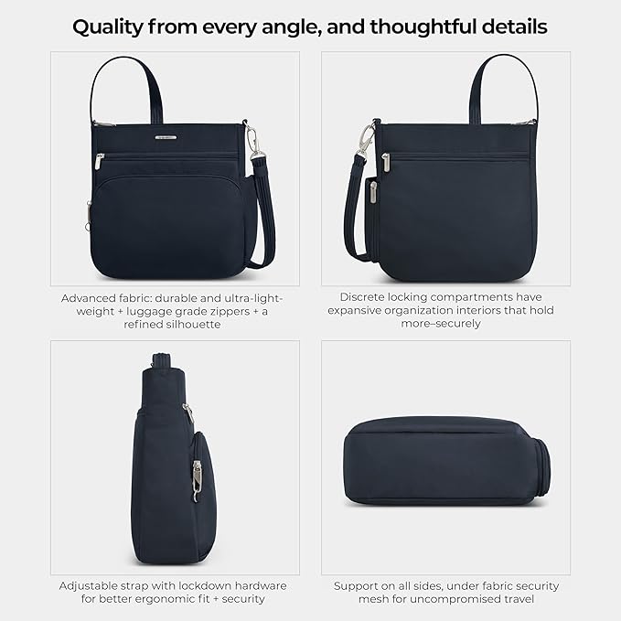 Travelon Anti-Theft Classic North/South Crossbody Bag