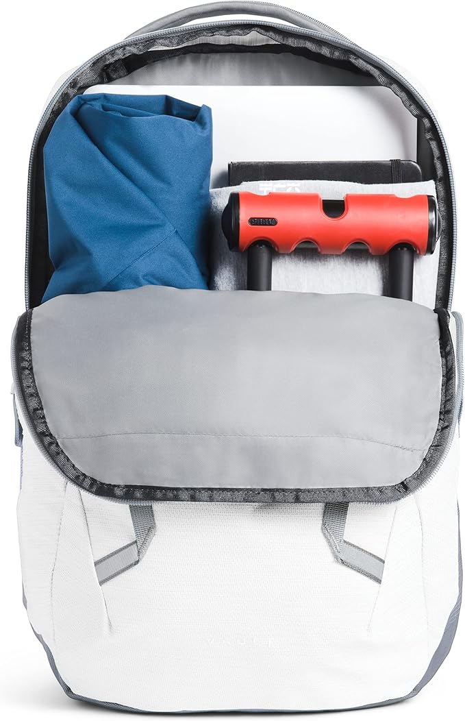 The North Face Women's Vault Everyday Laptop Backpack, TNF White Metallic Melange/Mid Grey, One Size