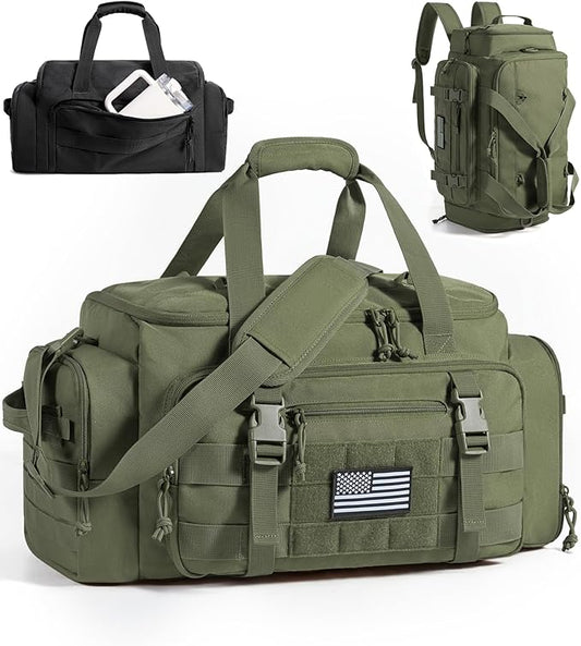 BAGSMART 4-IN-1 Gym Bag for Women Men, TSA Lightweight Duffle Bag for Travel with Shoe Compartment & Wet Pocket, 22L/30L/38L Tactical Backpack with 40oz Water Bottle Holder