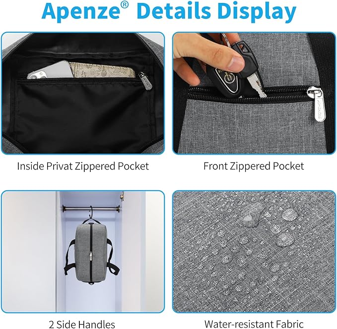 Small Gym Bag 14 inch lightweight Carry On Mini Duffel Bag for Travel Sport - light Grey