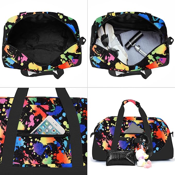 Stumdo Kids Overnighter Duffel Bags for kids, Carry-On Size & Ideal for School Practice or Overnight Travel Weekender Tote for Travel Gym Sport bag for Boys & Girls (11cse)