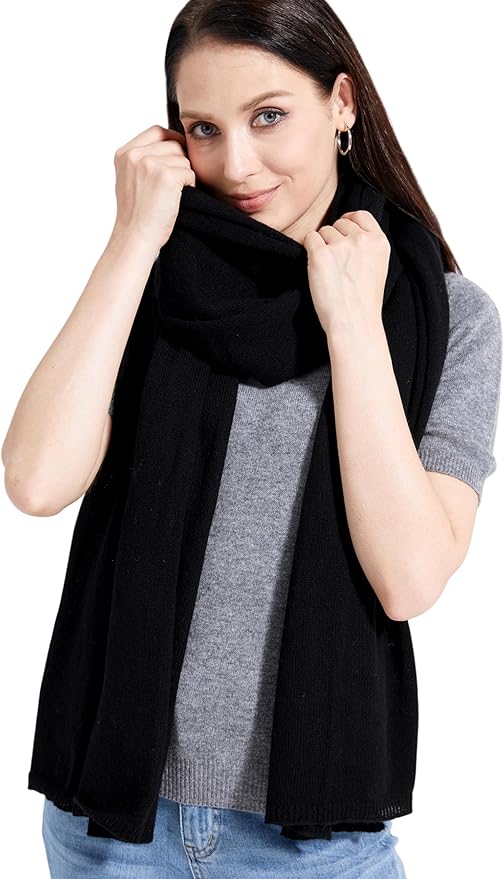 Soft Cashmere Blend Wrap Chic Scarf Stole for Women Wayfarer Travel Extra Large 87"x28"