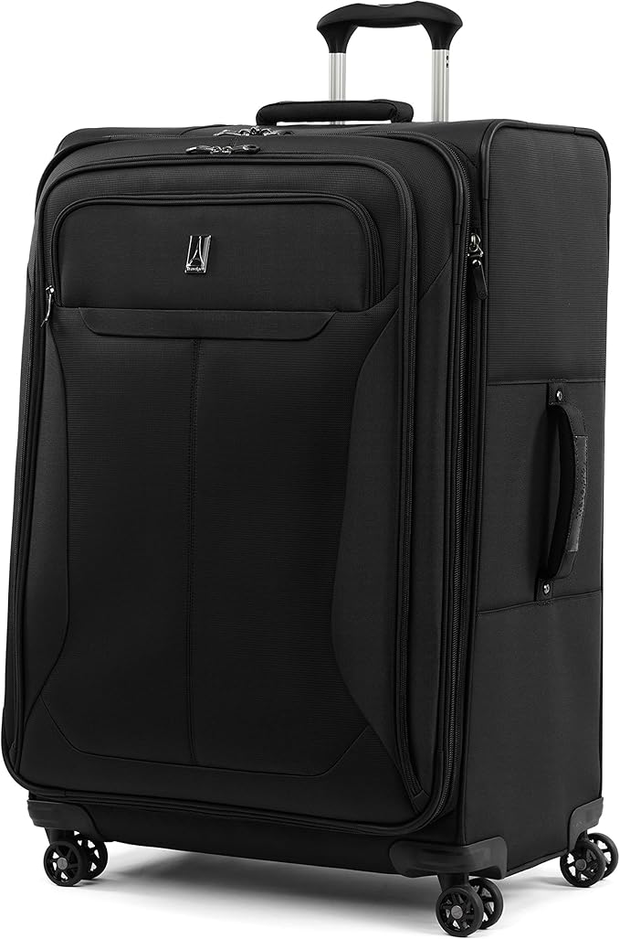 Travelpro Tourlite Softside 3-Piece Set, Expandable Luggage, 4 Spinner Wheels, Lightweight Suitcase, 21" Carry-On, 29 Check Large, Black