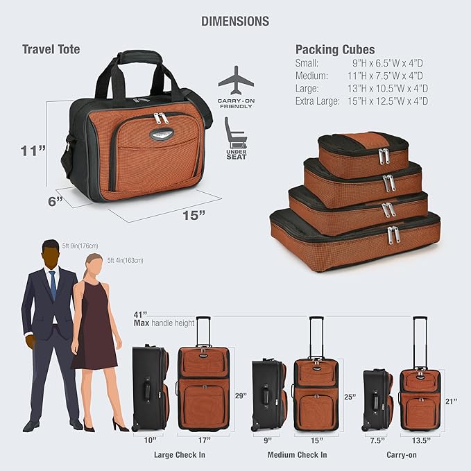 Travel Select Amsterdam Softside Expandable Luggage with Rolling Wheels, Gray, 2-Piece Set (15/21)