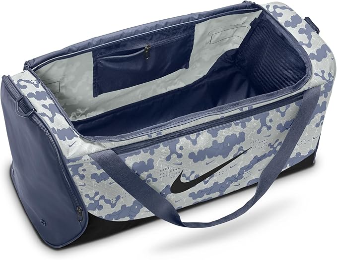 Nike Brasilia Duffel Bag (Medium), Diffused Blue/Black/Black, MISC