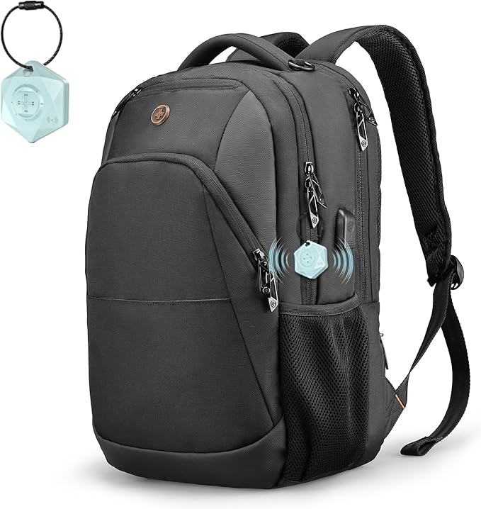 Swissdigital Design Business Laptop Backpack, College Laptops Backpack with USB Charging Port for Men and Women Fits 16 Inch Notebook, Black-Finder Color Random | SD1670BT013-01