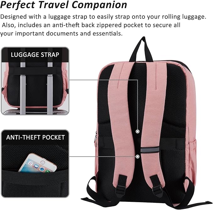 MAXTOP Laptop Backpack Bookbag Backpack Business Anti-theft Backpacks[Water Resistant] Work College Business Travel Computer Backpack for Men Women Fits up to 17" Notebook