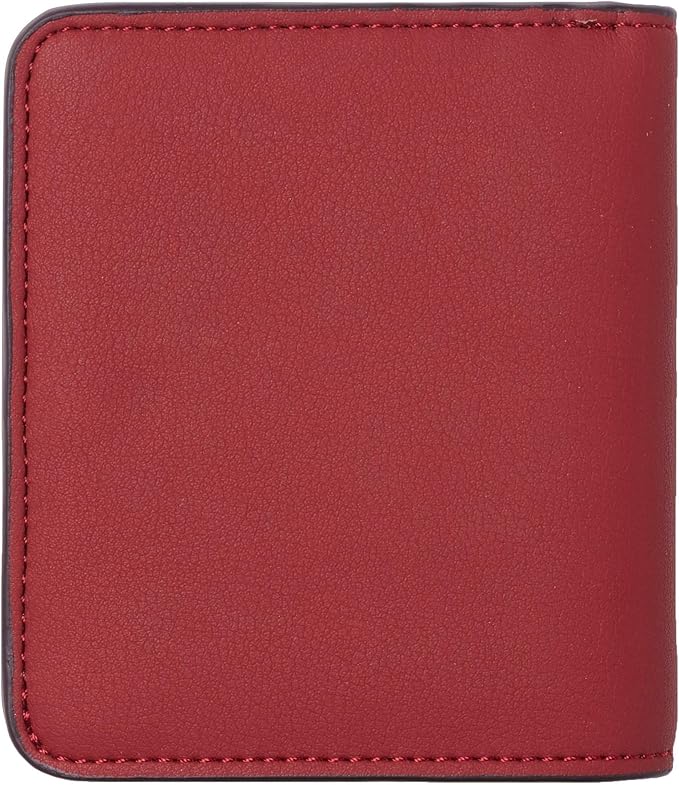 Toughergun Women’s Small Slim Leather Wallet with RFID Protection, Compact Bifold Mini Purse with Clear ID Window