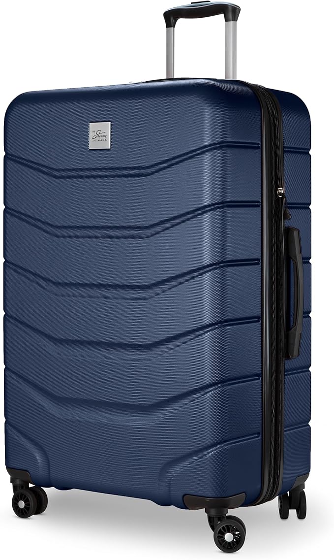 Skyway Luggage Silverton Hardside Collection – Lightweight Durable Suitcases with Wheels, Expandable Luggage for Travel Essentials with TSA Lock, 28-inch Large Checked, Watercolor Blue