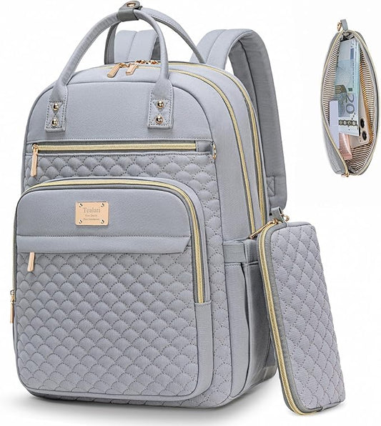 Tealari Laptop Backpack for Women,15.6 Inch Laptop Backpack for Work,Water Resistant Travel Backpack,College Bookbag with Wallet