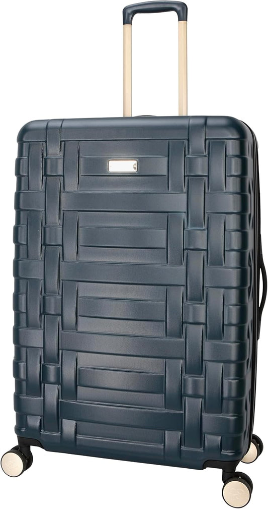 Jessica Simpson Taffeta 28"Expandable 8-Wheel Spinner Large Checked Luggage Suitcase, Magical Forest