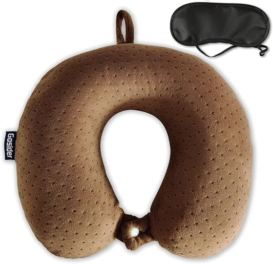 Memory Foam Travel Pillow, Comfortable Travel Neck Pillow U Shape, Support Neck and Head to Relieve Fatigue, Portable Neck Pillow Suitable for Planes, Trains, Self-Driving Cars