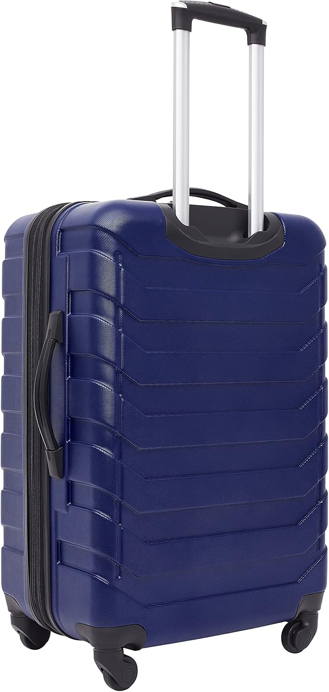 Wrangler 4 Piece Miami Luggage and Packing Cubes Set, Blue