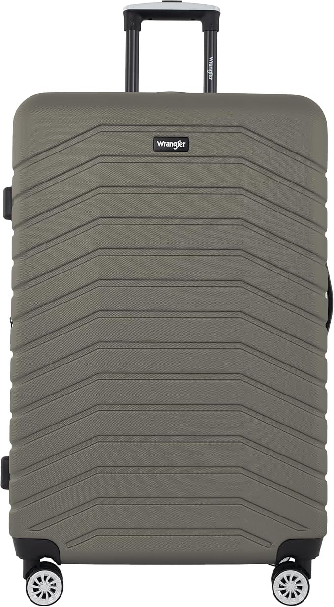Wrangler Tahoe 3 Piece Spinner Luggage Set, Smokey Olive