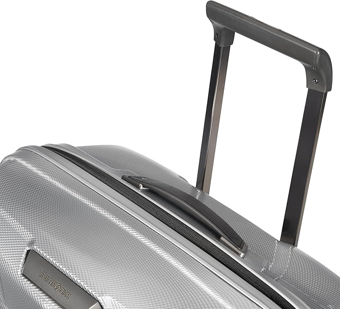 Samsonite Proxis Medium Hardside Luggage with Dual Spinner Wheels - Innovative Roxkin™ Lightweight Shell With Ultimate Durability- Includes TSA Lock, Ergonomic Telescoping Handle - Silver