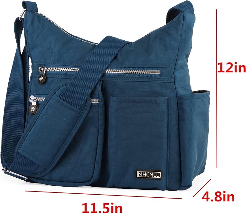 MHCNLL Crossbody Bag with Anti Theft RFID Pocket - Women Lightweight Water-Resistant Purse