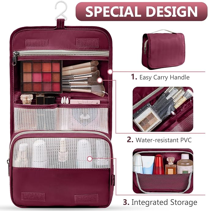 8 Set Packing Cubes for Travel, Gifts for Women Mom,Anti-Tearing Suitcase Organizer for Luggage with Shoe & Hanging Toiletry Bag,OlarHike Vacation Essentials & Accessories for Cruise Ship