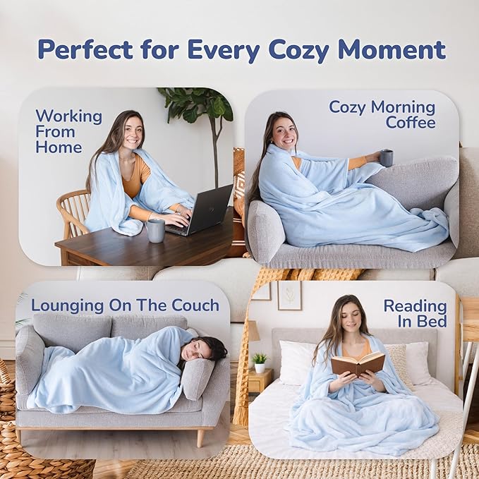 Wearable Blankets for Women, Adult Wearable Blanket Men, Mother's Day Gifts for Her, Wife Birthday Gift Ideas
