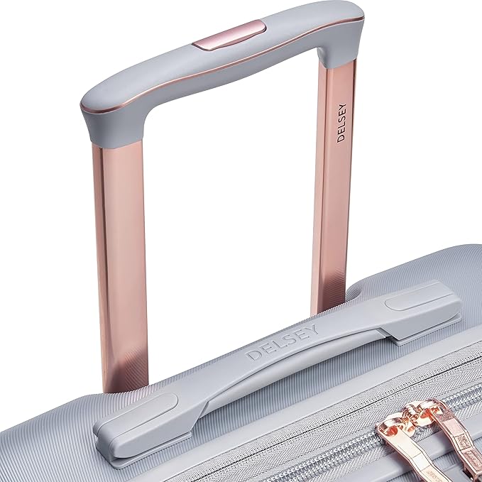 DELSEY PARIS Cruise 3.0 Hardside Expandable Luggage with Spinner Wheels, Platinum, Checked-Large 28 Inch