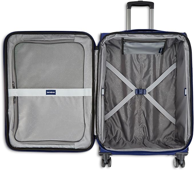 Samsonite Ascella 3.0 Softside Expandable Luggage with Spinner Wheels, CO EXP Spinner, Sapphire Blue