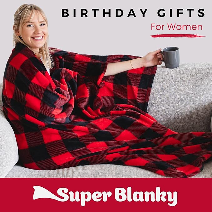 Wearable Blankets for Women, Adult Wearable Blanket Men, Mother's Day Gifts for Her, Wife Birthday Gift Ideas