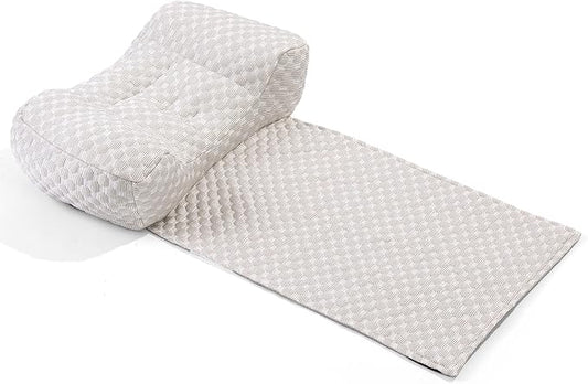 BALAPET Shredded Memory Foam Neck Pillow for Recliners, Ergonomic Headrest Cushion for Neck Pain Relief and Cervical Support, Suitable for Side Sleeping at Home and Office, Patent Pending(Coffee)