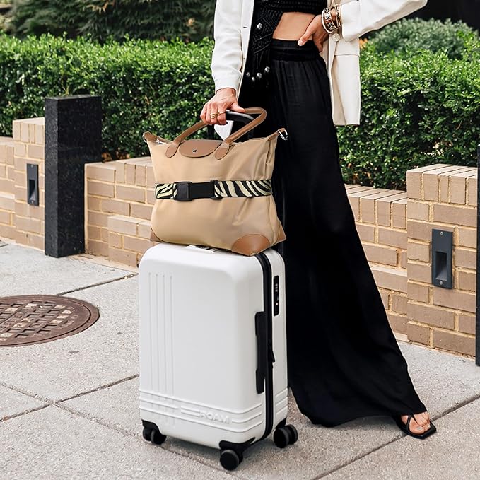 Travel Inspira Magnetic Quick-Release Travel Belt for Luggage Strap - Hands-Free, Lightens Load, Secures Multiple Bags, Adjustable & Lightweight for Effortless Travel