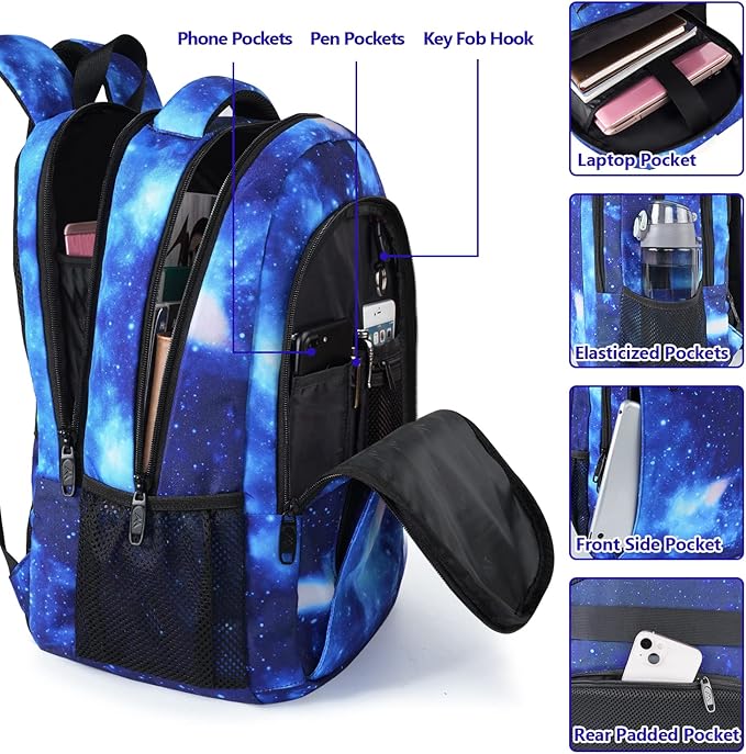 MATEIN Travel Backpack for Men Women, Anti Theft College Laptop Daypack for Men, Water Resistant Slim Travel Laptop Backpack Fits 15.6 In Computer Gifts for Him
