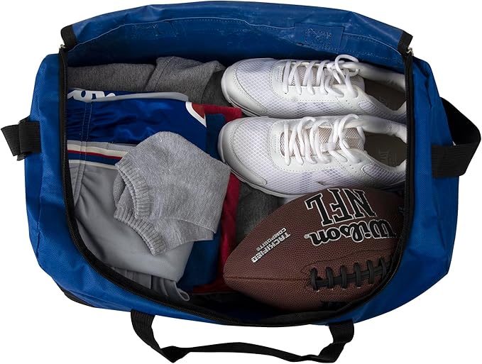 20 Inch, 40 Liter Duffel Bag for Men, Women Travel Weekender Overnight Carry-on Shoulder Duffel Tote Bag (Blue)