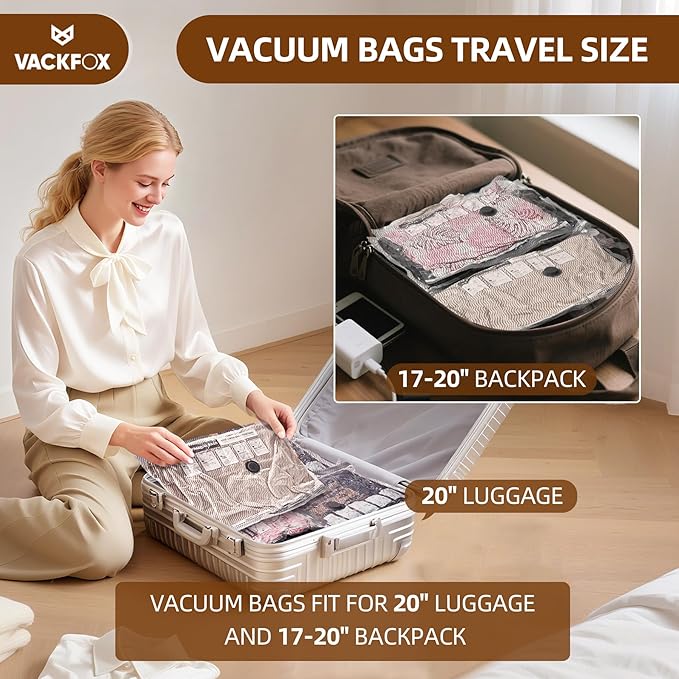 15 Pack Vacuum Seal Bags with Wireless Rechargeable Electric Pump,Vacuum Storage Bags with LED Light (5L+5M+5S),Vacuum Bag with Electric Pump,Space Saver for Clothes and Clothing Travel