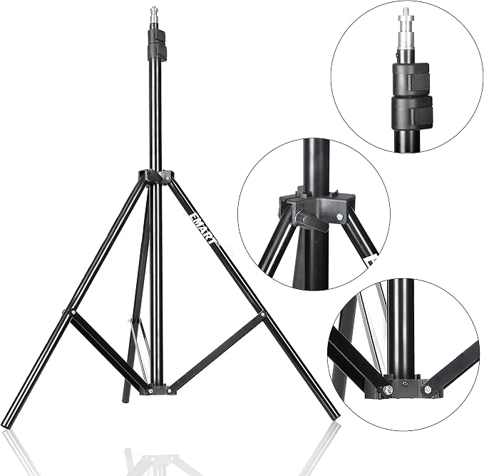 EMART Photography Umbrella, 400W 5500K Lighting kit for Vedio, Studio 1Pack | 33" Reflective Photography Umbrella with Stand & 45W E26/E27 Spiral Light Bulbs, Continuous Photo Lights for Video Lighting