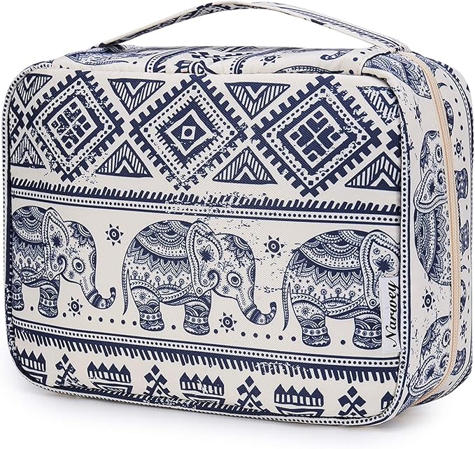 Narwey Small Hanging Travel Toiletry Bag for Women, Travel Bag for Toiletries, Makeup Bag Organizer Cosmetic Bags Make Up Bags for Girls