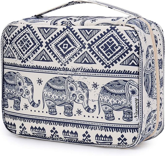 Narwey Small Hanging Travel Toiletry Bag for Women, Travel Bag for Toiletries, Makeup Bag Organizer Cosmetic Bags Make Up Bags for Girls