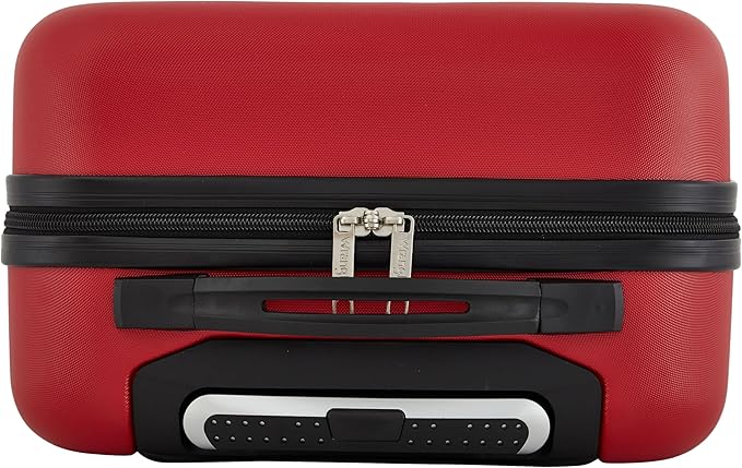 Wrangler 22" Hardside Spinner Carry-On Luggage, Salsa Red