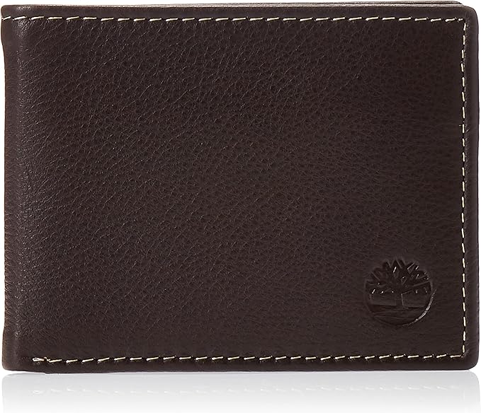 Timberland Men's Wellington Leather Rfid Bifold Commuter Security Wallet