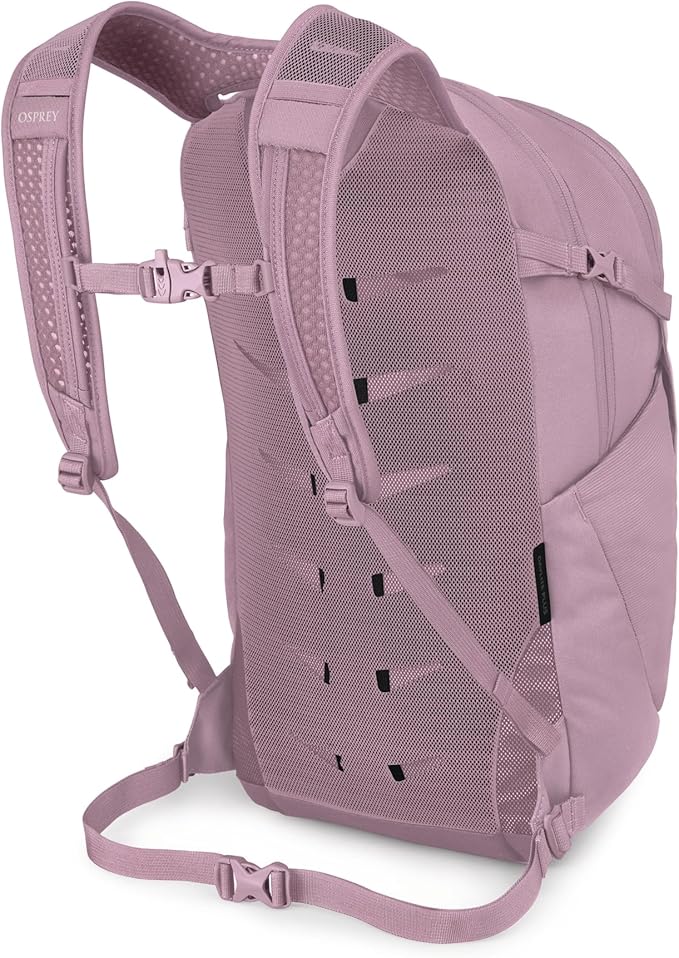 Osprey Daylite Plus Commuter Backpack - Everyday Pack with Laptop Sleeve, Bottle Pockets, and Extra Storage, Iris Pink