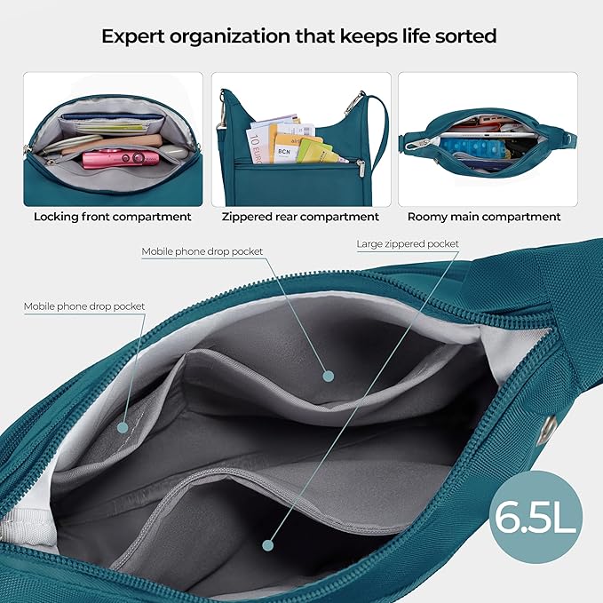 Travelon Anti-Theft Classic Essential Messenger Bag