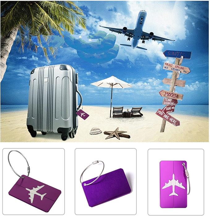 3PCS Heavy Duty Add a Bag Luggage Straps Jacket Gripper 3PCS Luggage Tag Suitcase TravelTags with Name ID Card,Carry-on Luggage Belt Baggage Suitcase Straps Belts Travel Accessories (Blue)