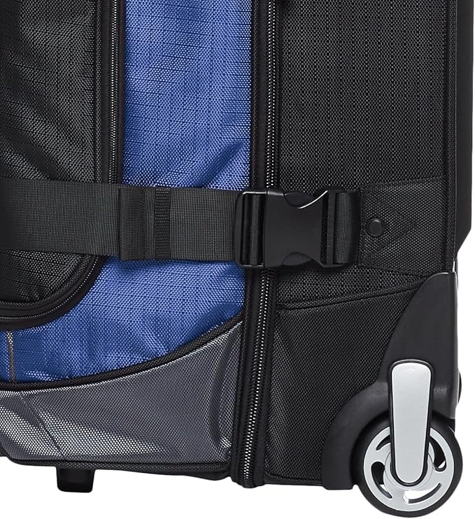Amazon Basics Ripstop Wheeled Duffel, 30 Inch - Blue
